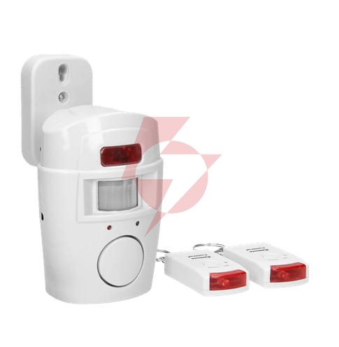 Mini alarm virone bezprzewodowy z wbudowaną syreną, sterowany pilotem as-1