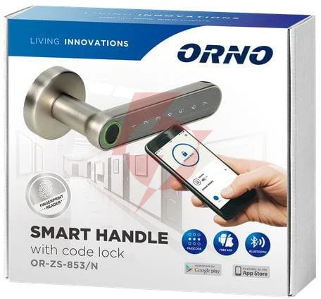 Klamka szyfrowa orno z klawiaturą dotykową i funkcją smart or-zs-853/n