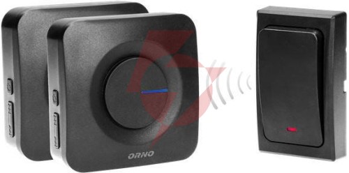 Bezprzewodowy dzwonek do drzwi z 2 odbiornikami orno or-db-mt-165
