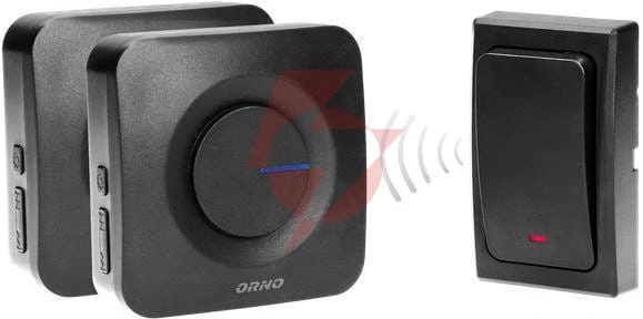 Bezprzewodowy dzwonek do drzwi z 2 odbiornikami orno or-db-mt-165