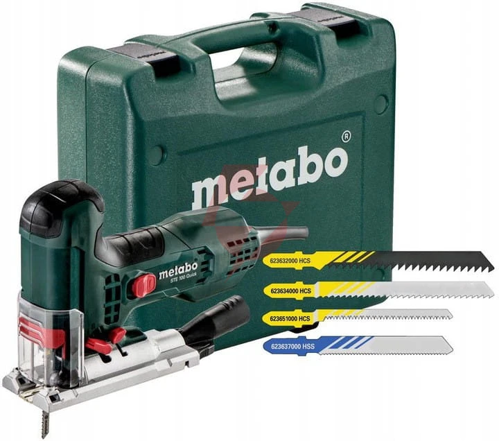 Wyrzynarka metabo ste 100 quick set walizka, brzeszczoty