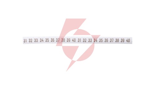 Oznacznik biały DK2/Z5 /31-40/ 89281006 (100szt.)