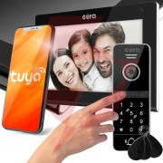 Wideodomofon eura vdp-97c5 czarny, lcd 7", wi-fi, czytnik zbliżeniowy, tuya