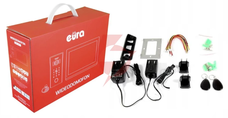 Wideodomofon eura vdp-97c5 czarny, lcd 7", wi-fi, czytnik zbliżeniowy, tuya