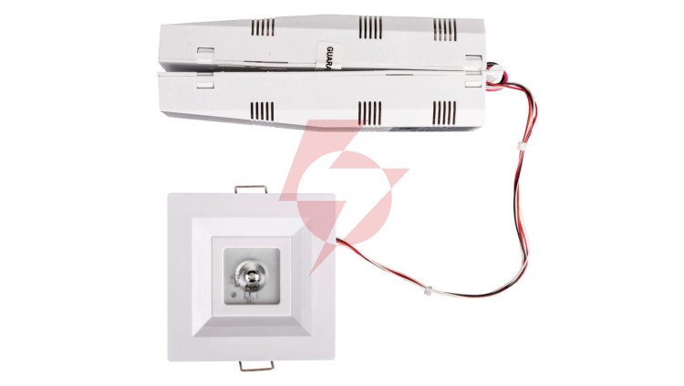 Oprawa awaryjna 3W 1h IP20 Ikl. LOVATO PO jednozadaniowa LVPO/3W/C/1/SE/X/WH