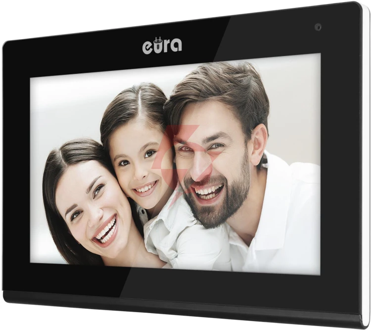 Wideodomofon eura vdp-97c5 czarny, lcd 7", wi-fi, czytnik zbliżeniowy, tuya