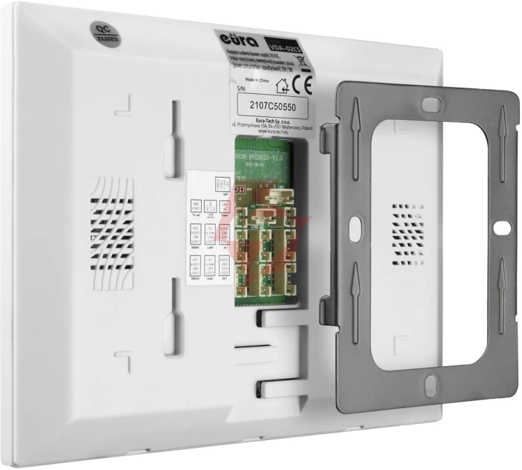 Wideodomofn eura vdp-80c5 2-rodzinny, biały