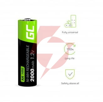 Akumulatorki green cell 4x aa hr6 2000mah gr02