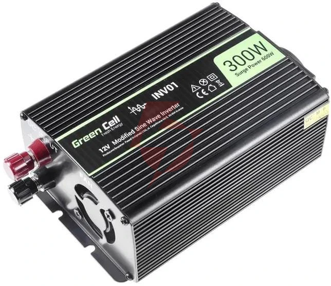 Przetwornica napięcia inwerter green cell 12v / 230v 300w/600w modyfikowana sinusoida inv01de