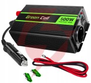Przetwornica napięcia green cell 12v / 230v 500w/1000w modyfikowana sinusoida