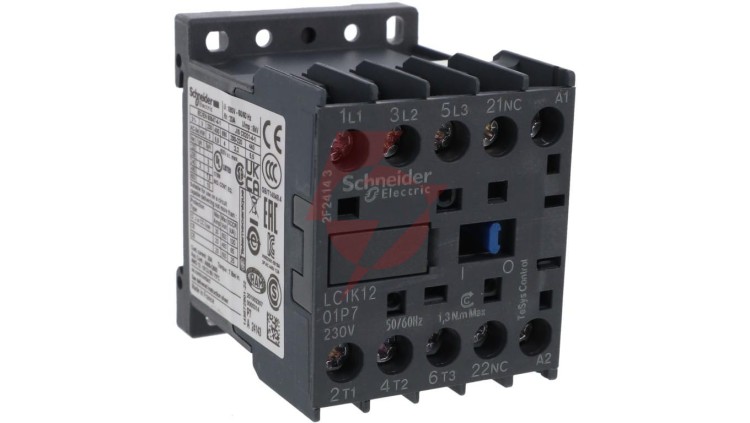 Stycznik mocy 12A 3P 230V AC 0Z 1R LC1K1201P7