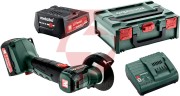 Akumulatorowa szlifierka kątowa metabo powermaxx cc 12 bl 2x2ah walizka ładowarka