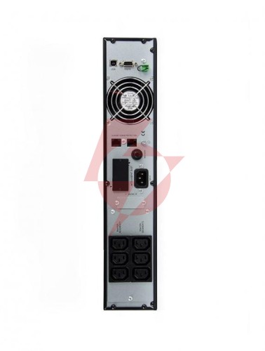 Ups zasilacz awaryjny green cell 2000va 1800w rack rtii z wyświetlaczem lcd ups14