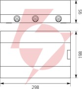 Rozdzielnica modułowa 1x12 natynkowa (n+pe) ip40 srn-12