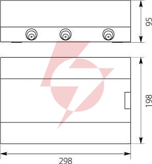 Rozdzielnica modułowa 1x12 natynkowa (n+pe) ip40 srn-12