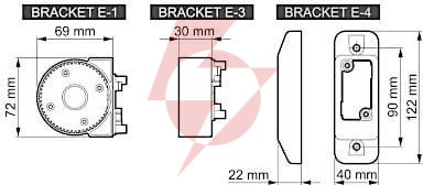 Satel be wave uchwyt kulowy do czujek outdoor motion detector - szary bracket e-5 gy abax2
