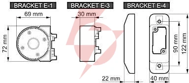 Satel be wave uchwyt kulowy do czujek outdoor motion detector - szary bracket e-5 gy abax2