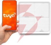 Pilot przycisk zigbee tuya sc04 smart 4 kanały 12 scen