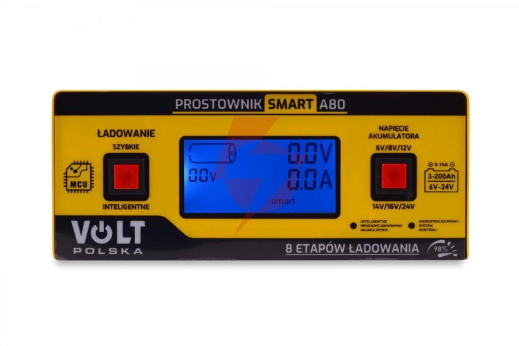 Prostownik smart volt polska 6v/12v/24v 15a a80