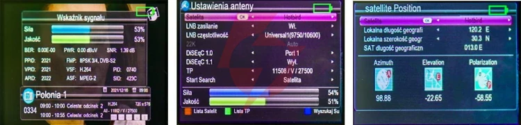 Miernik satelitarny spacetronik s-22 dvb-s2/s2x iptv m3u h.265