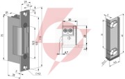 Elektrozaczep symetr., rewers. scot es-s12dc-r profi