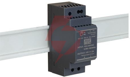 Zasilacz impulsowy na szynę din mean well hdr-30-15 15v/30w/2a