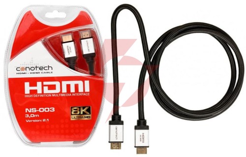 Kabel hdmi conotech ns-003 8k ver. 2.1 - 3m