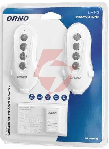 Bezprzewodowy sterownik oświetlenia orno or-gb-448 2 piloty
