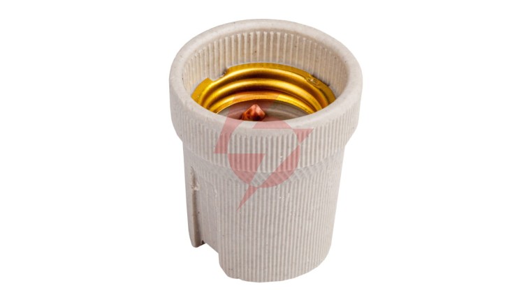 Oprawka do żarówek gniazdo E27 duży gwint ceramiczna HLDR-E27 02160
