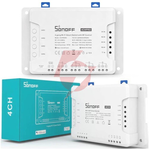Sonoff sterownik 4-kanałowy 10a no/nc/beznapięciowy wifi 4chpror3