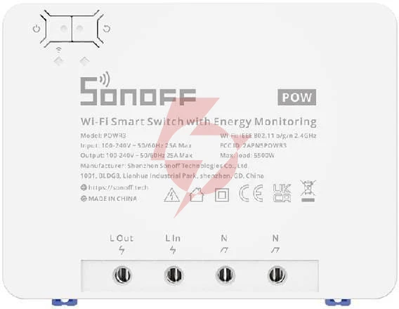 Sonoff sterownik 1-kanałowy 25a wifi powr3