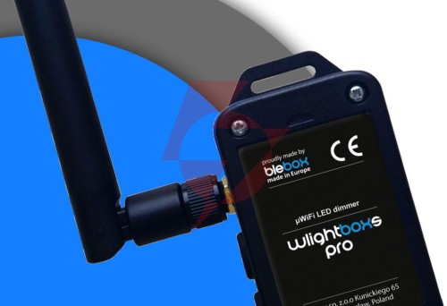 Moduł oświetelniowy wlightboxs pro z zewnętrzną anteną blebox