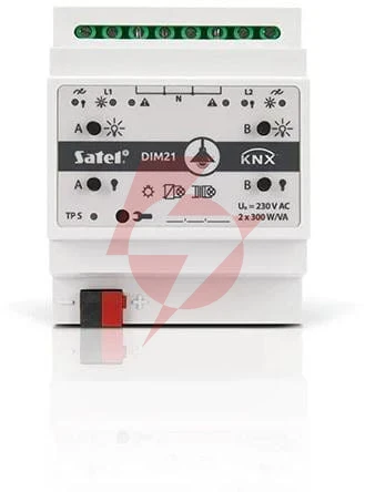 Satel knx 2-kanałowy aktor ściemniający knx-dim21