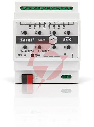 Satel knx 8-kanałowy aktor przełączający knx-sa24