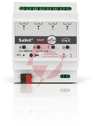 Satel knx 4-kanałowy aktor przełączający knx-sa41