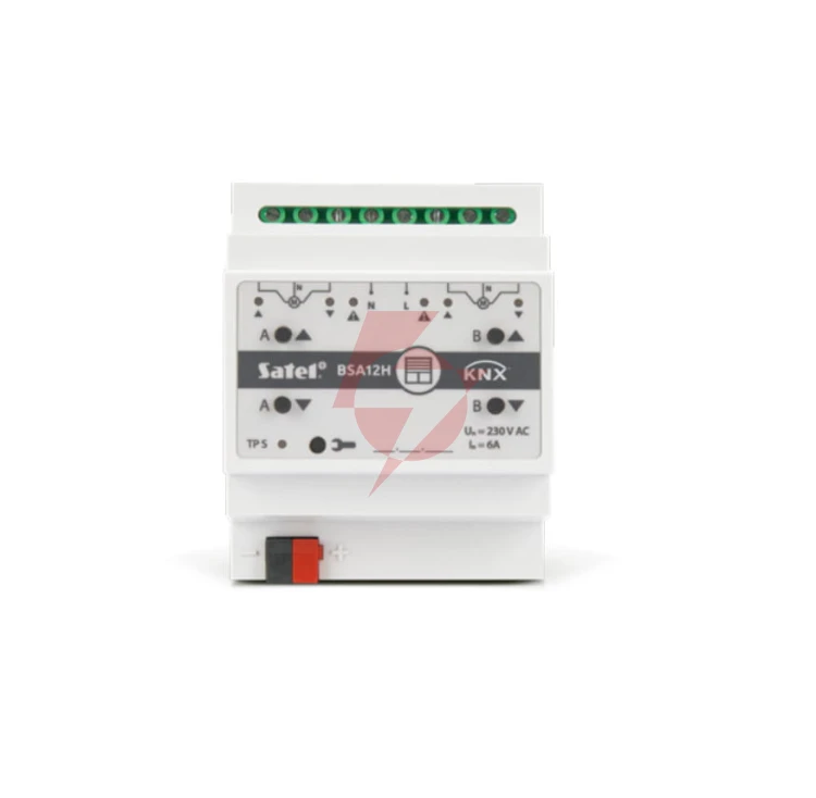 Satel knx 2-kanałowy aktor żaluzjowy 230v ac knx-bsa12h