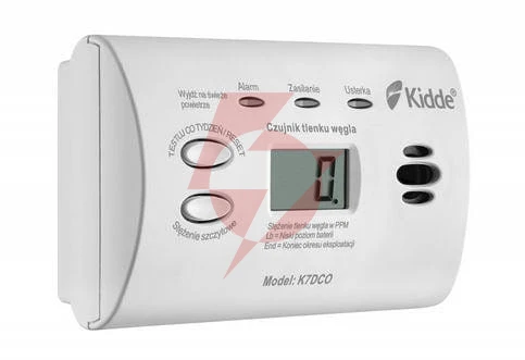 Czujnik czadu z wyświetlaczem kidde k7dco