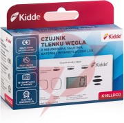 Czujnik czadu z wyświetlaczem kidde k10lldco