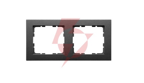 Gvs ramka 2-polowa grafit mat. system 55 do sensorów knx