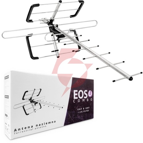 Antena dvb-t/t2 spacetronik eos l combo black (pasywna)