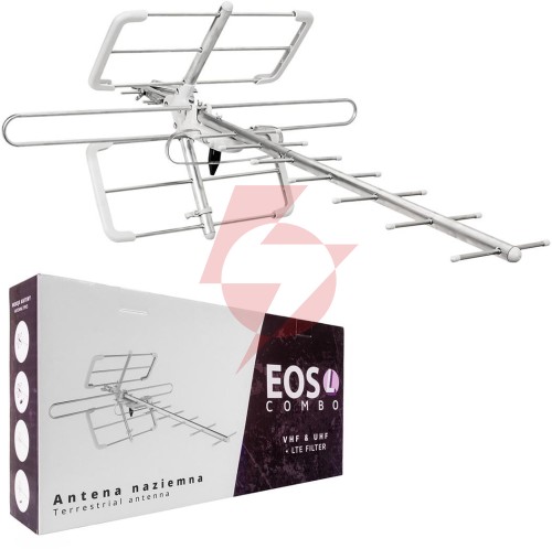 Antena dvb-t/t2 spacetronik eos l combo white (pasywna)
