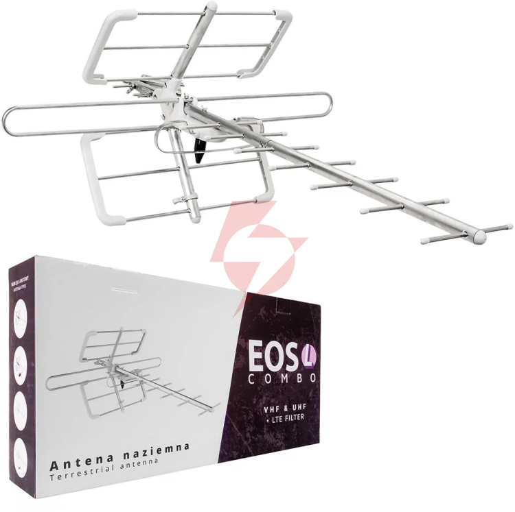 Antena dvb-t/t2 spacetronik eos l combo white (pasywna)