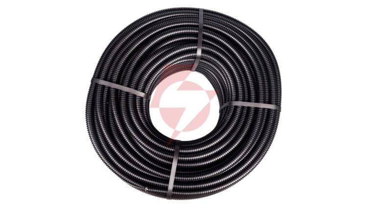 Rura karbowana z pilotem 20mm czarna 750N FK15/20F DX15120R /100m/