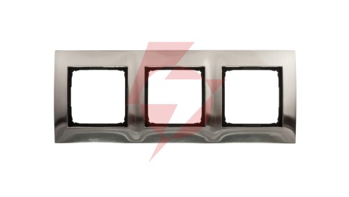 Simon 54 Premium Ramka potrójna metalowa inox DR3/61