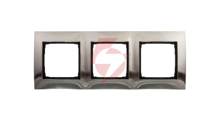 Simon 54 Premium Ramka potrójna metalowa inox DR3/61