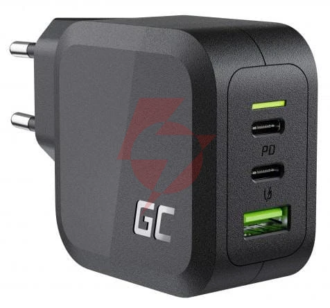 Ładowarka sieciowa green cell powergan 65w 2xusb-c 1xusb-a chargc08