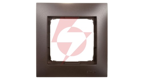 Simon 54 Premium Ramka pojedyncza brąz mat DR1/46