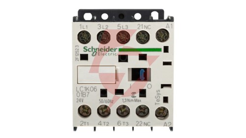 Stycznik mocy 6A 3P 24V AC 0Z 1R LC1K0601B7