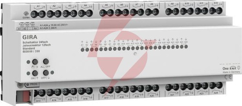 Gira aktor przekaźnikowy/żaluzjowy 24x/12x 16 a standard knx one 503000