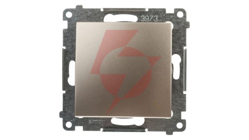 Simon 54 Łącznik schodowy, szybkozłącza, złoty mat DW6.01/44